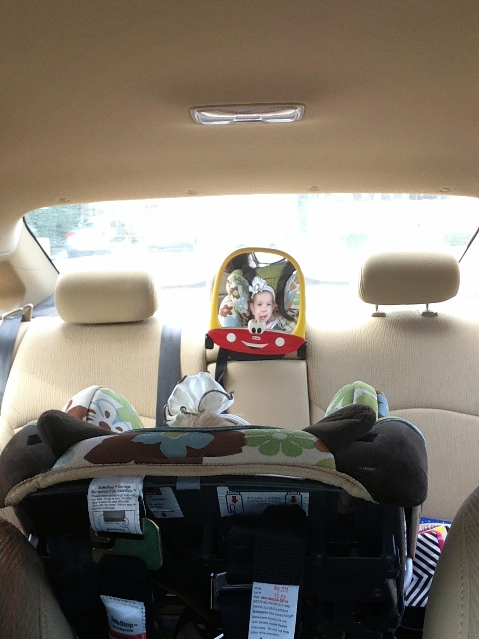 baby car mirror no headrest